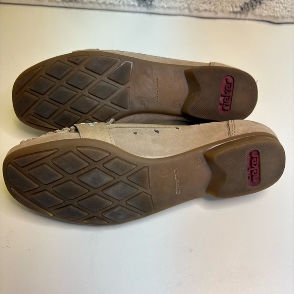 Rieker Women’s EU 38 Tan Flats Moccasin-Style Loafers Soft Leather Anti-Stress - Picture 8 of 10